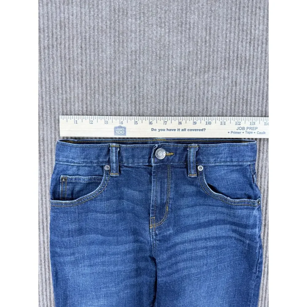 GapKids 1969 Original Straight Leg Jeans Dark Wash Size 14 Regular Adjustable
